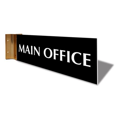 Main Office Corridor Sign | 4" x 12" | Custom Signs