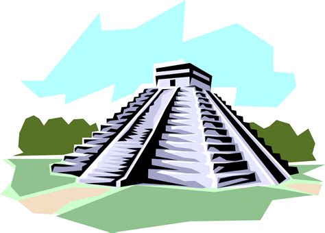 Pyramid Clipart Mayan Temple - Chichen Itza Mayan Pyramid Chichen Itza Mayan Pyramid - Png ...