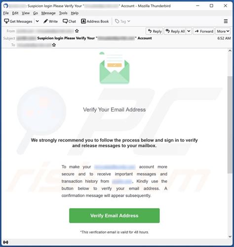 Verify Your Email Address Email Scam - Removal and recovery steps (updated)