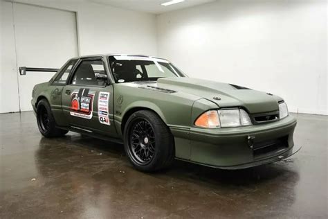 1986 Ford Mustang Notchback 0 Miles Olive Drab Coupe Supercharged Ford ...