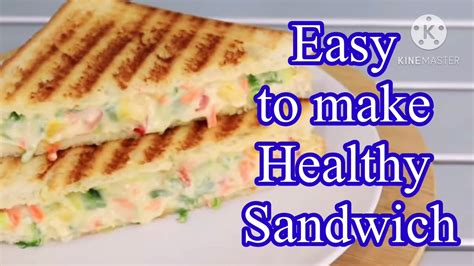 Easy to make! healthy sandwich - YouTube