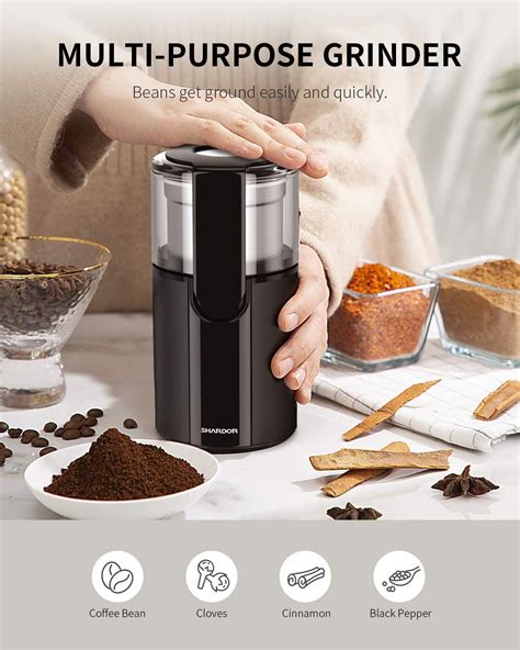 SHARDOR Electric Coffee Grinders, Black in 2021 | Coffee grinder ...