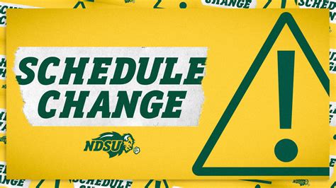 NDSU Baseball on Twitter: "📅 Schedule Update This weekend's series ...