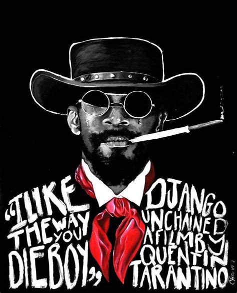 Django Unchained a Film by Quentin Tarantino Painted Art Print - Etsy