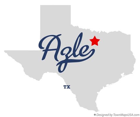 Map of Azle, TX, Texas