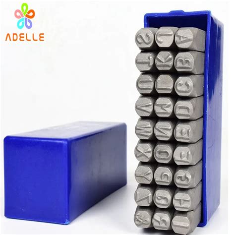 3/4mm Steel Metal letter punch Set Kit woking Tool alphabet Punch A~Z Stamp Stamping Case ...