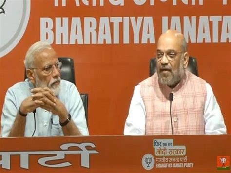 Narendra Modi addresses first press conference as PM, Amit Shah answers ...