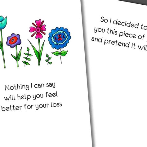 Funny Sympathy Card - Etsy