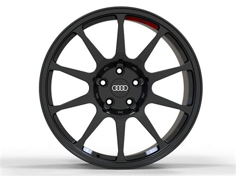 Audi R8 Matte Black 2 Piece Forged Wheel A6061 Aluminum Wheel ...