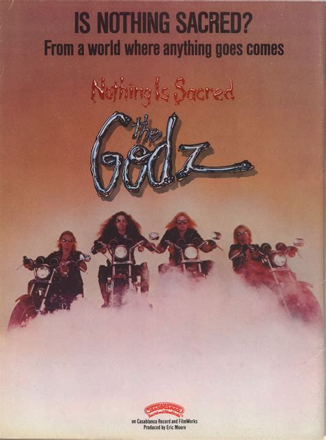 Classic Rock Album Ads: The Godz - Nothing Is Sacred