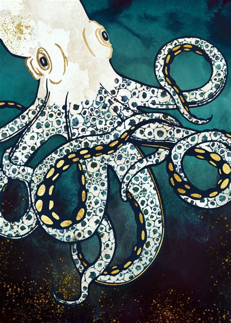 Octopus painting, Art prints, Octopus art