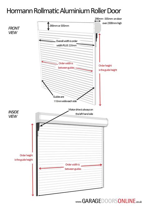 Hormann Rollmatic Garage Door | Aluminium Insulated Roller Shutter Garage Door | Garage Doors Online