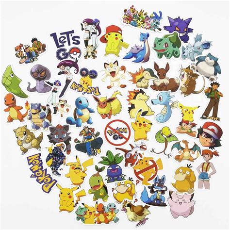 50pcs Stickers Pokemon