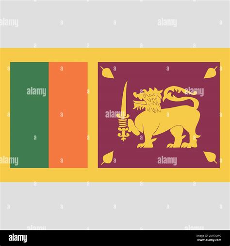 sri lanka flag vector Stock Vector Image & Art - Alamy