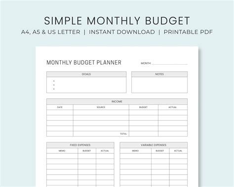 Monthly Budget Worksheet Printable | ubicaciondepersonas.cdmx.gob.mx