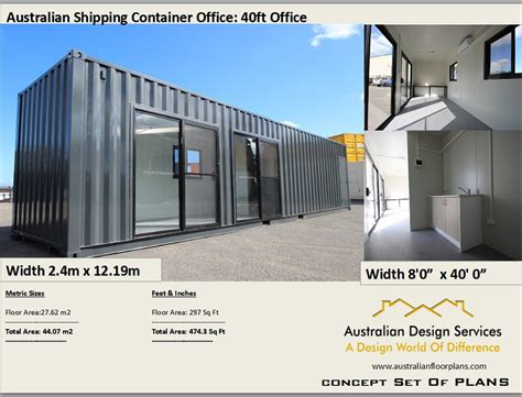 40 Foot Shipping Container Office Construction Office Plans | Etsy