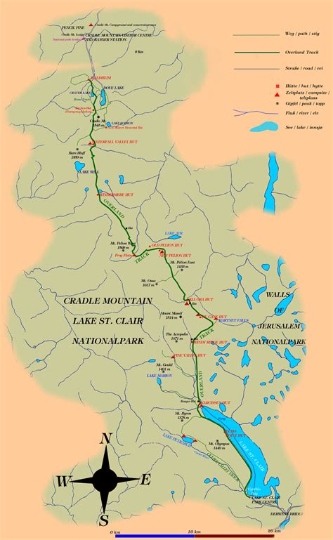 Overland Track Map - Explore Tasmania's Stunning Hiking Trail