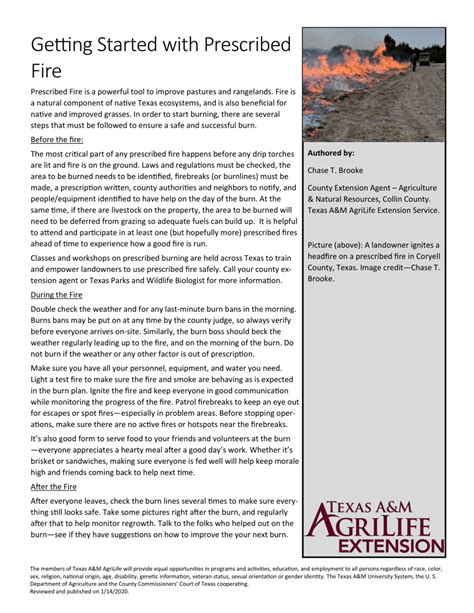 (PDF) Getting Started with Prescribed Fire