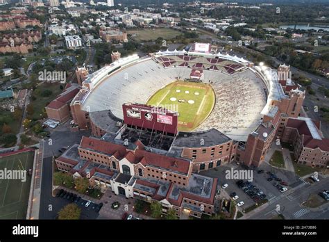An aerial view of Doak Campbell Stadium on the campus of Florida State University, Friday, Nov ...