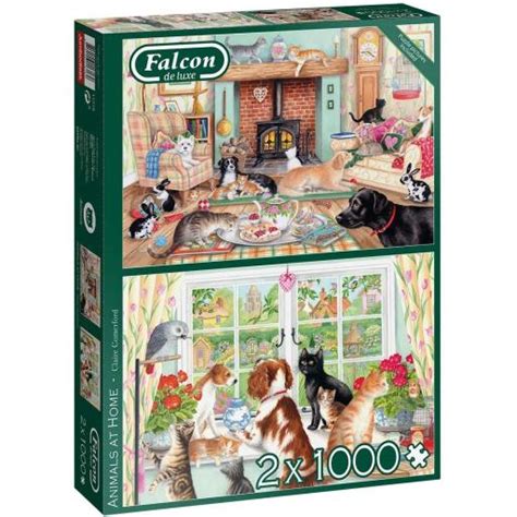 Animals At Home Set of 2 x 1000 Piece | Animal Gift Club