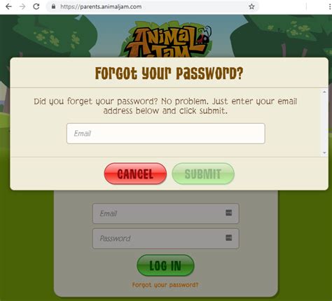 How do I reset the password for my Parent Account? – Animal Jam