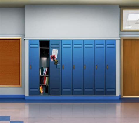 Anime Locker Room Background