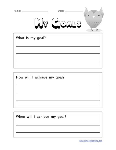 Goal Setting to Raise Achievement | Goals worksheet, Smart goals worksheet, Learning goals