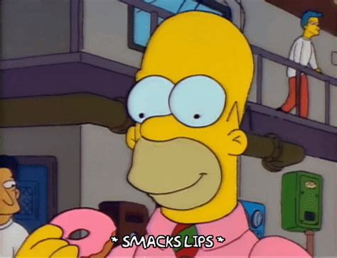 Homer Simpson Eating Donuts Gif - leafonsand