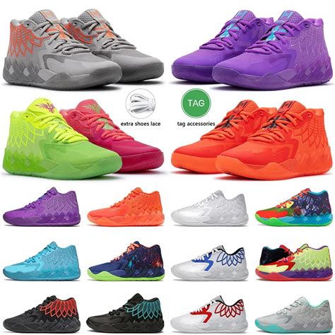 Pumps LaMelo Ball 1 MB.01 Men Basketball Shoes Black Blast Buzz City LO ...