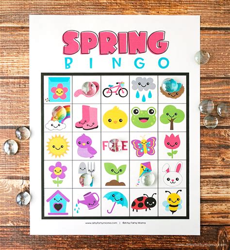 Free Printable Spring Bingo | artsy-fartsy mama