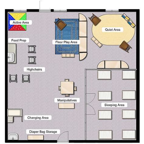 Classroom Floorplanner | Preschool classroom layout, Infant toddler ...