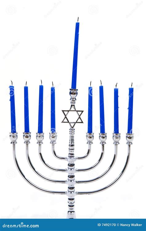 Menorah Candles Stock Photo - Image: 7492170