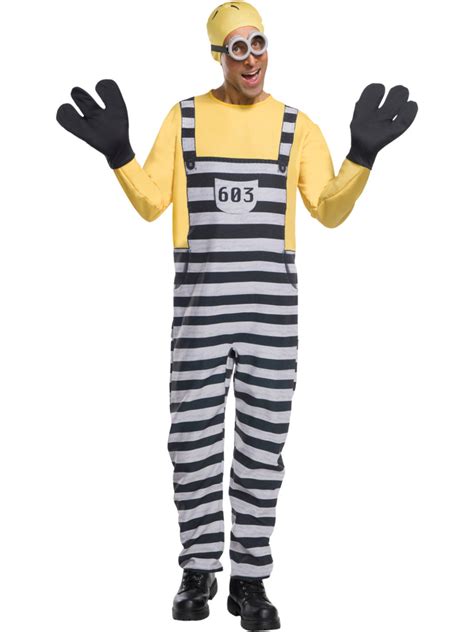 Despicable Me 3 Jailed Minion Dave Men's Costume