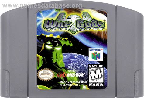 War Gods - Nintendo N64 - Artwork - Cartridge