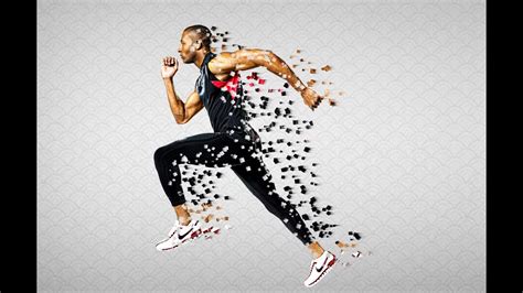 Pixel effect in photoshop | Pixel Explosion Effect | Dispersion effect ...