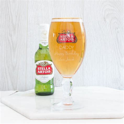 Personalised Stella Artois Pint Glass | The Laser Boutique