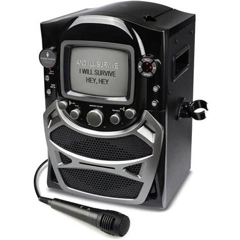 Singing Machine CD+G Karaoke System with Built-in 5.5" B&W CRT Monitor and Microphone - Walmart ...