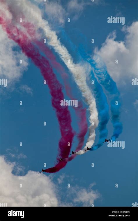 Red Arrows display team Stock Photo - Alamy