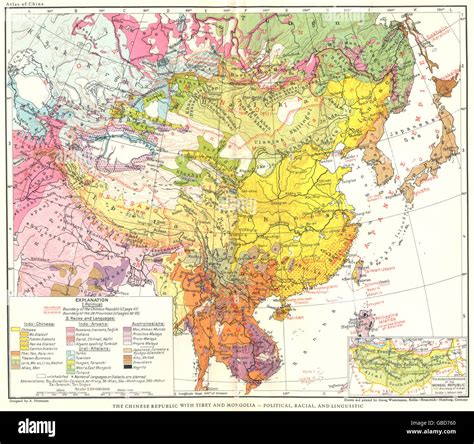 Ethnic Map Of China