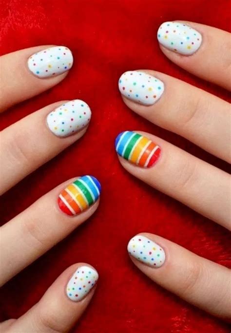 Nail art designs easy cute for kids 00006 — gcan.net | Rainbow nail art ...