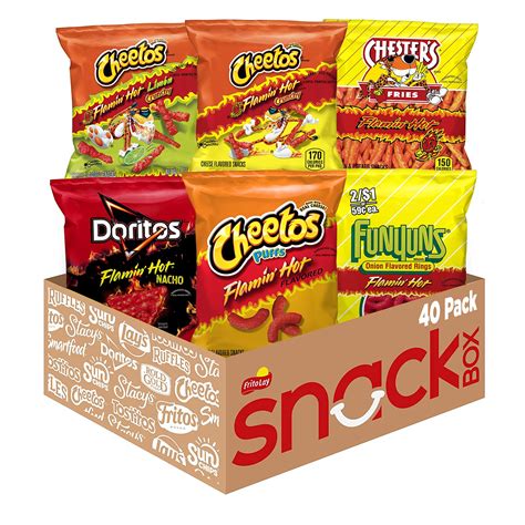 Hot Chips And Spicy Chips Variety Snack Box With Chips, Jerky, Chomps Sticks 20 Count – Care ...