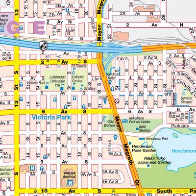 Lethbridge, AB Map by Mapmobility Corp. | Avenza Maps