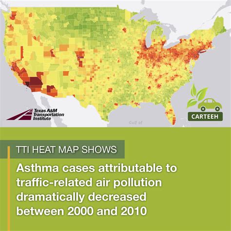 TTI Creates New Heat Map Showing Relationship between Traffic-Related ...