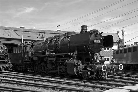 The German Steam Locomotive 50 1724 (ex DB 051 724-3) on 18.08.2012 in the South Westphalian ...