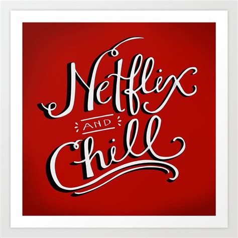 Netflix & Chill Art Print, netflix and chill HD phone wallpaper | Pxfuel