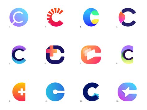 https://dribbble.com/shots/3637141-C-Logos | Logo design inspiration, Logo design, Logo shapes