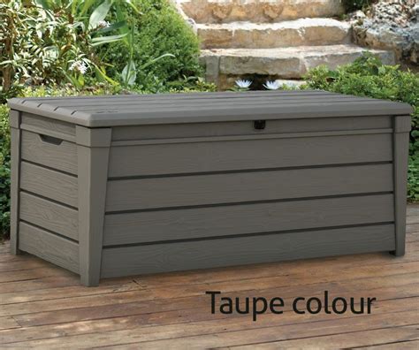 KETER BRIGHTWOOD DECK BOX TAUPE