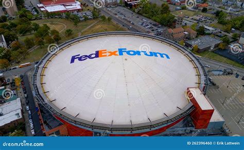 FedEx Forum Memphis from Above - Home of the Memphis Grizzlies ...