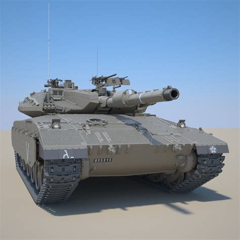 3d idf battle tank merkava