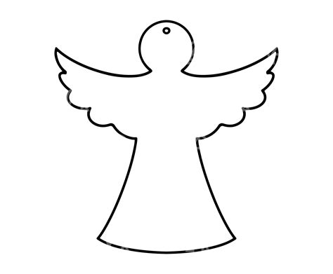 Christmas Angel Outline